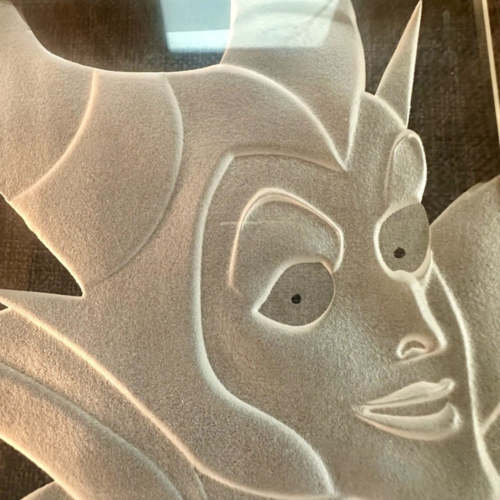 Disney villain, Maleficent, signed, rare collectible.